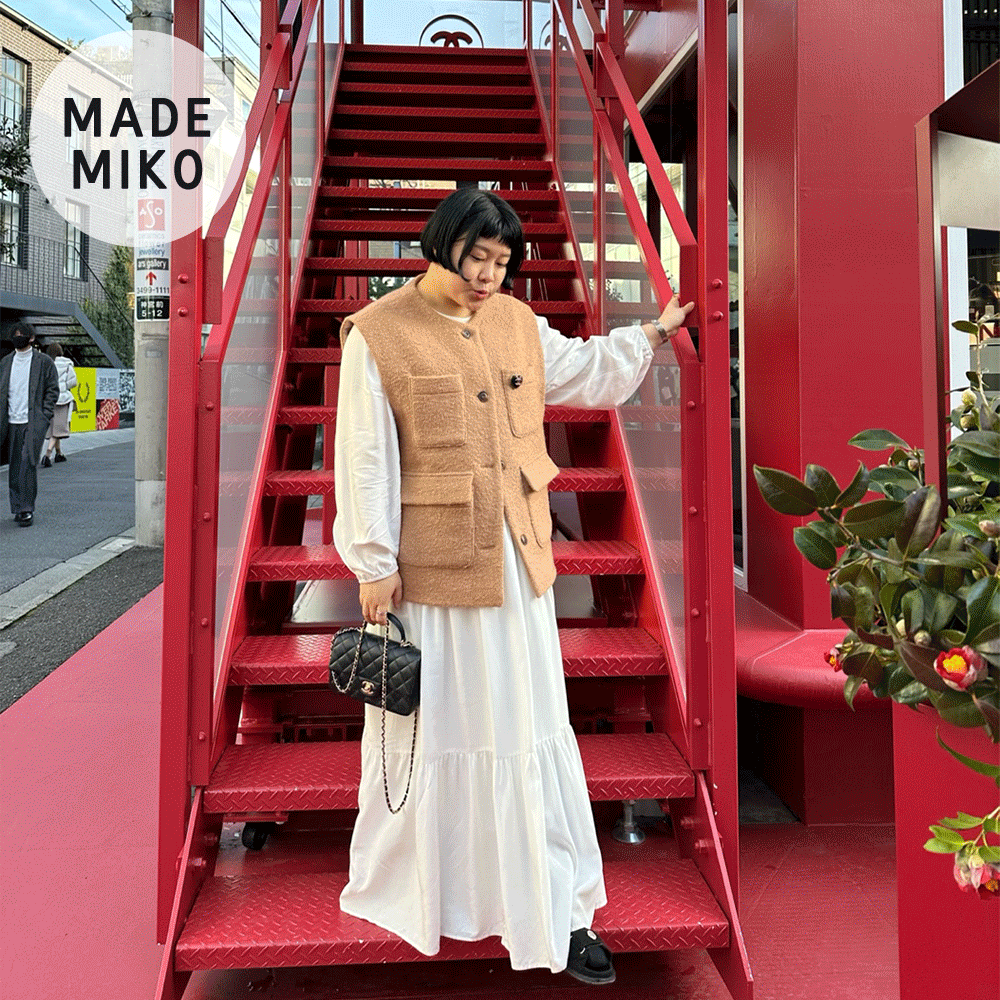(NEW 10%) Miko Made 모어 트위드 VEST