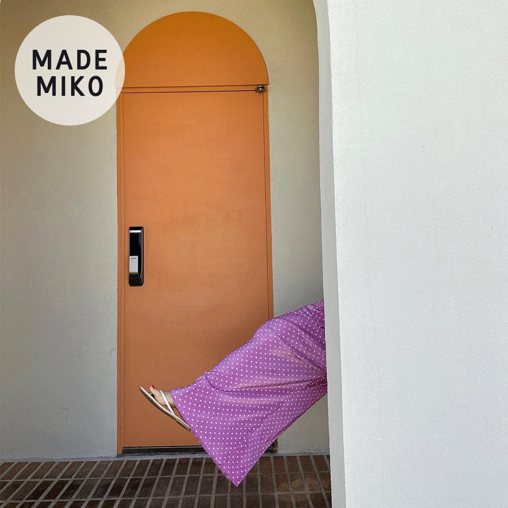 (MADE 5%) Miko Made 도트 플리츠 PT