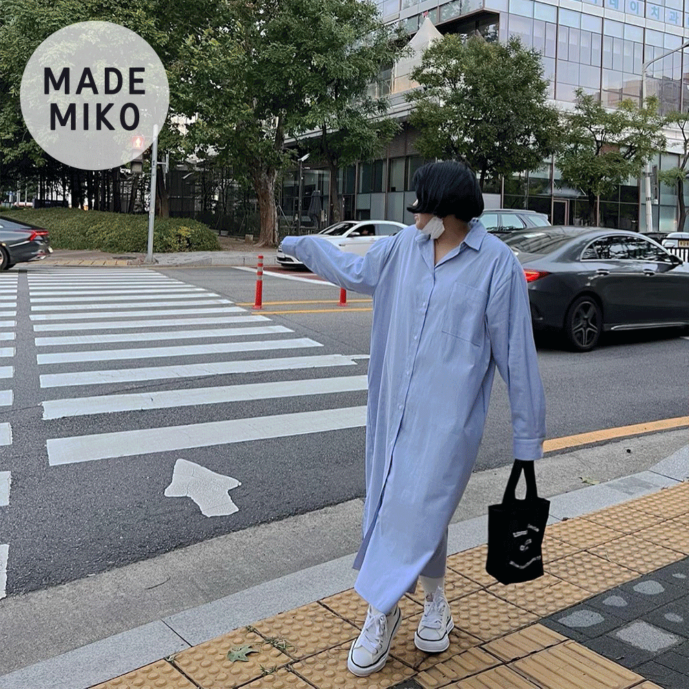 (MADE 10%) ) Miko Made 여리 오버 셔츠 OPS