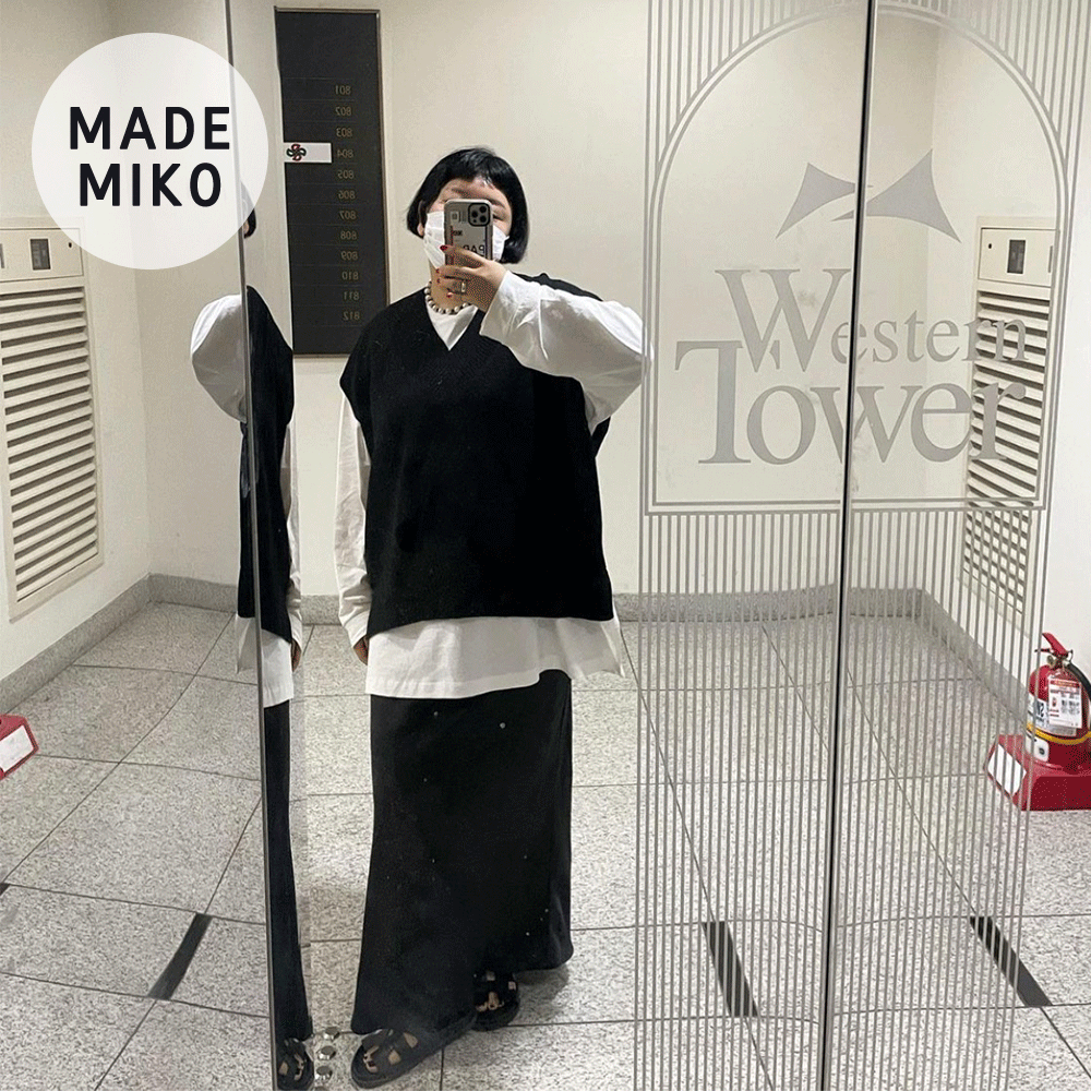 (MADE 5%) Miko Made 맥시 새틴 SK