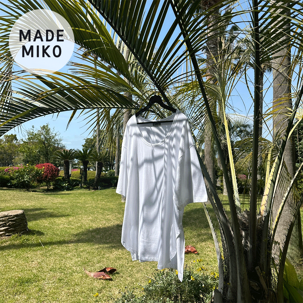 (MADE 5%) Miko Made 날씬 U넥 T